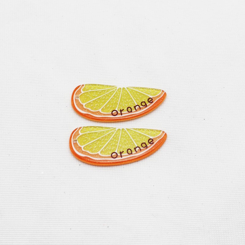 Wholesale 10pcs Acrylic Fruit Series Diy Accessories